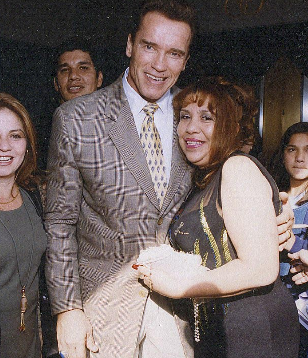 Arnold Schwarzenegger & Mildred Baena