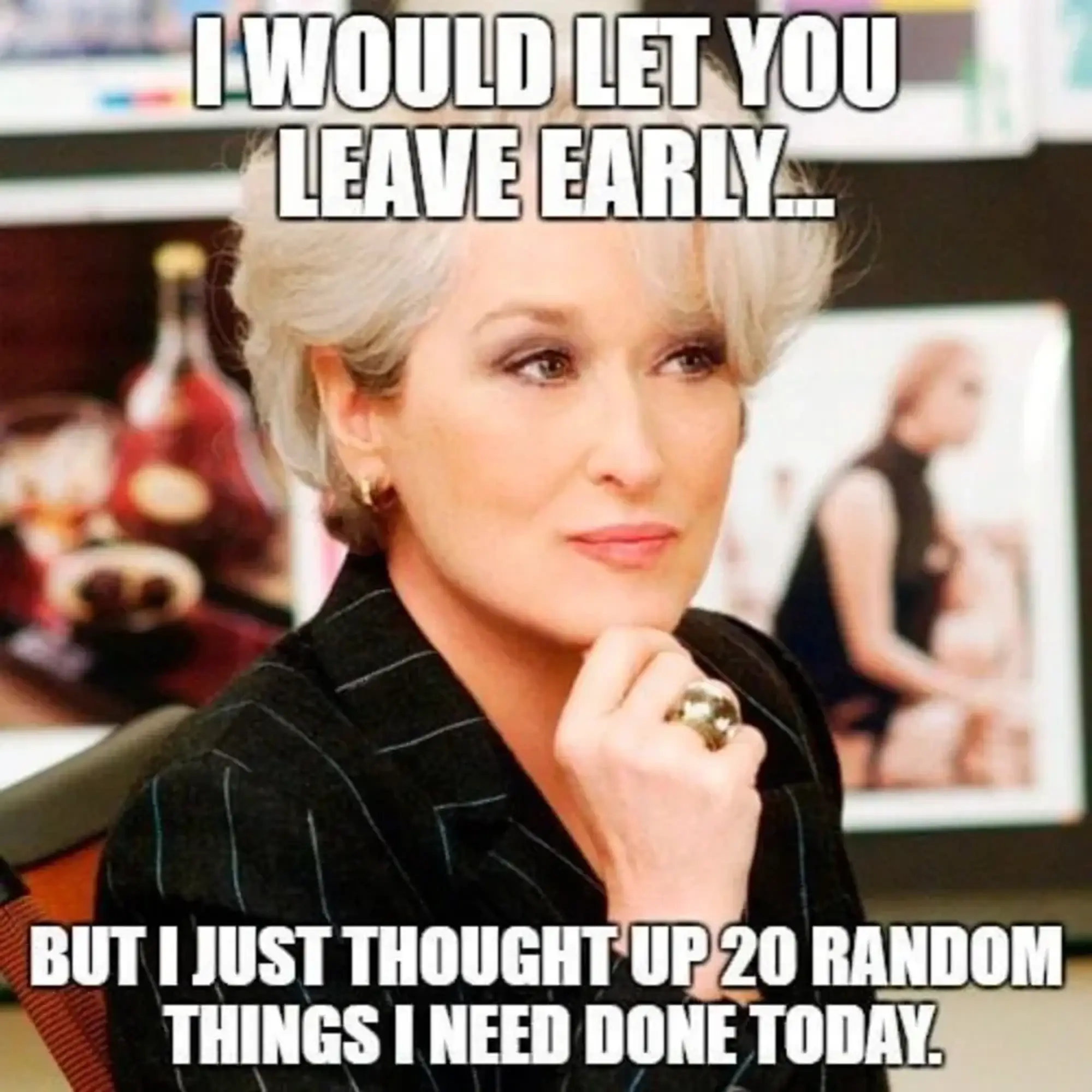 Last minute to do list