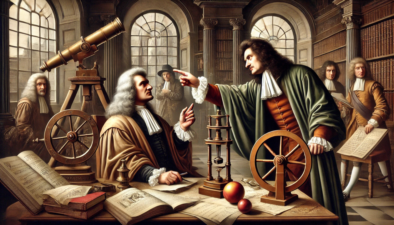 Robert Hooke vs. Isaac Newton